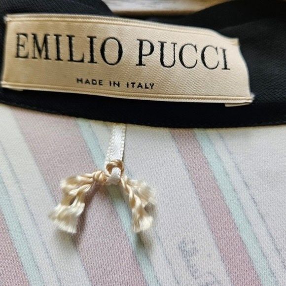 Emilio Pucci Printed Collar Dress Multicolor Viscose Multiple Colors - Picture 7 of 12